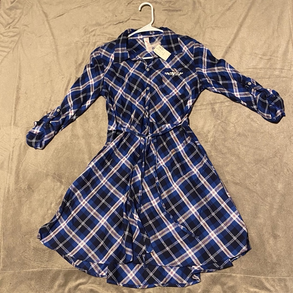Justice Plaid Dress